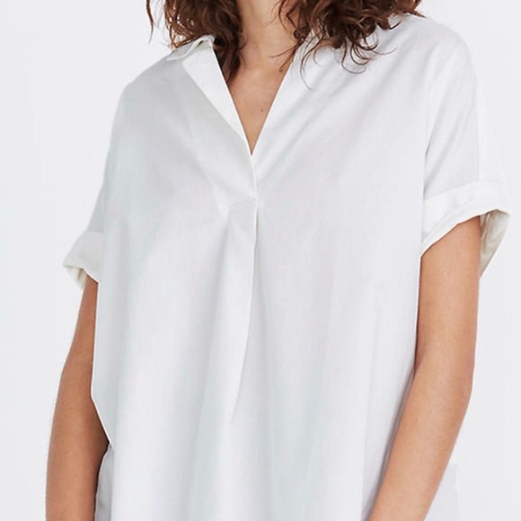 Madewell Collared Poplin Shirt - Picture 1 of 4